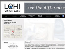 Tablet Screenshot of lehivisioncare.com